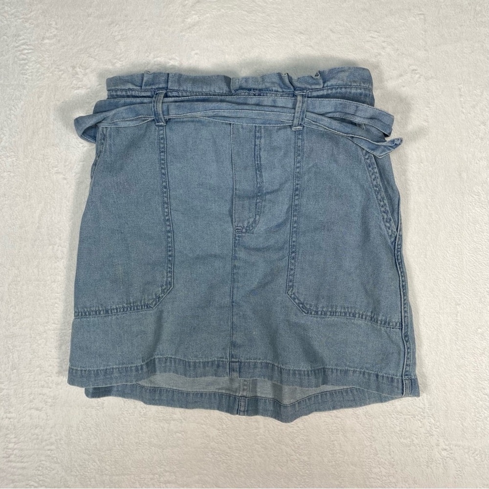 American Eagle Light Wash Denim Skirt Womens Small Y2k Style